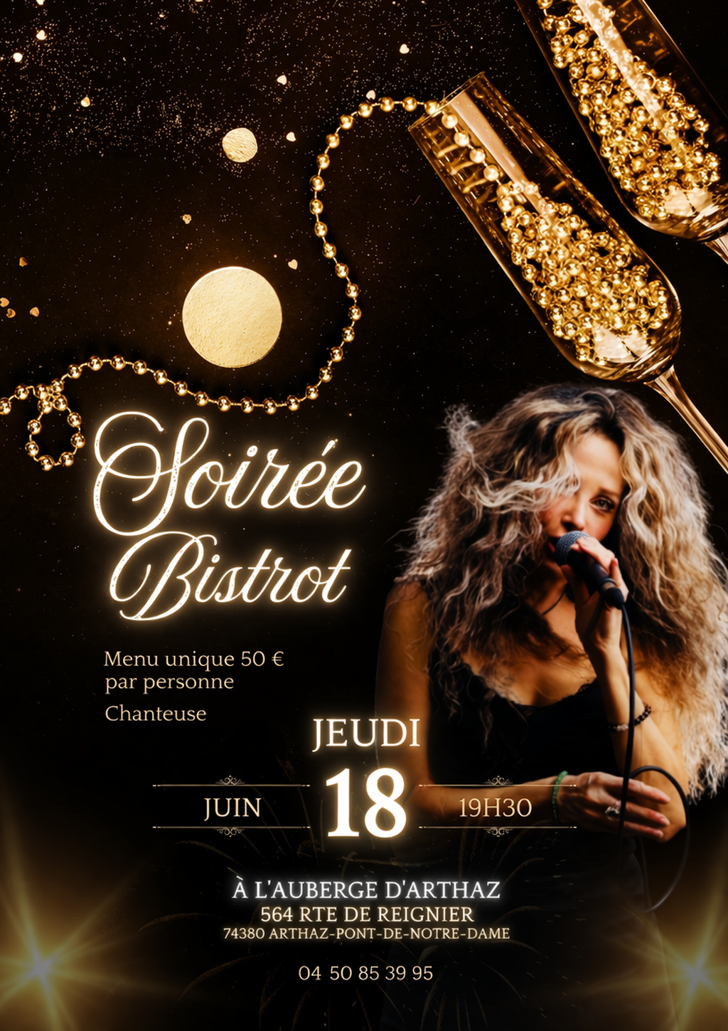 Affiche Soirée Bistrot